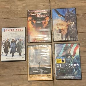 5 DVDs: ghost rider, Joy Noel, drag heart 3, ghost rider, 13hours, sav privRyan